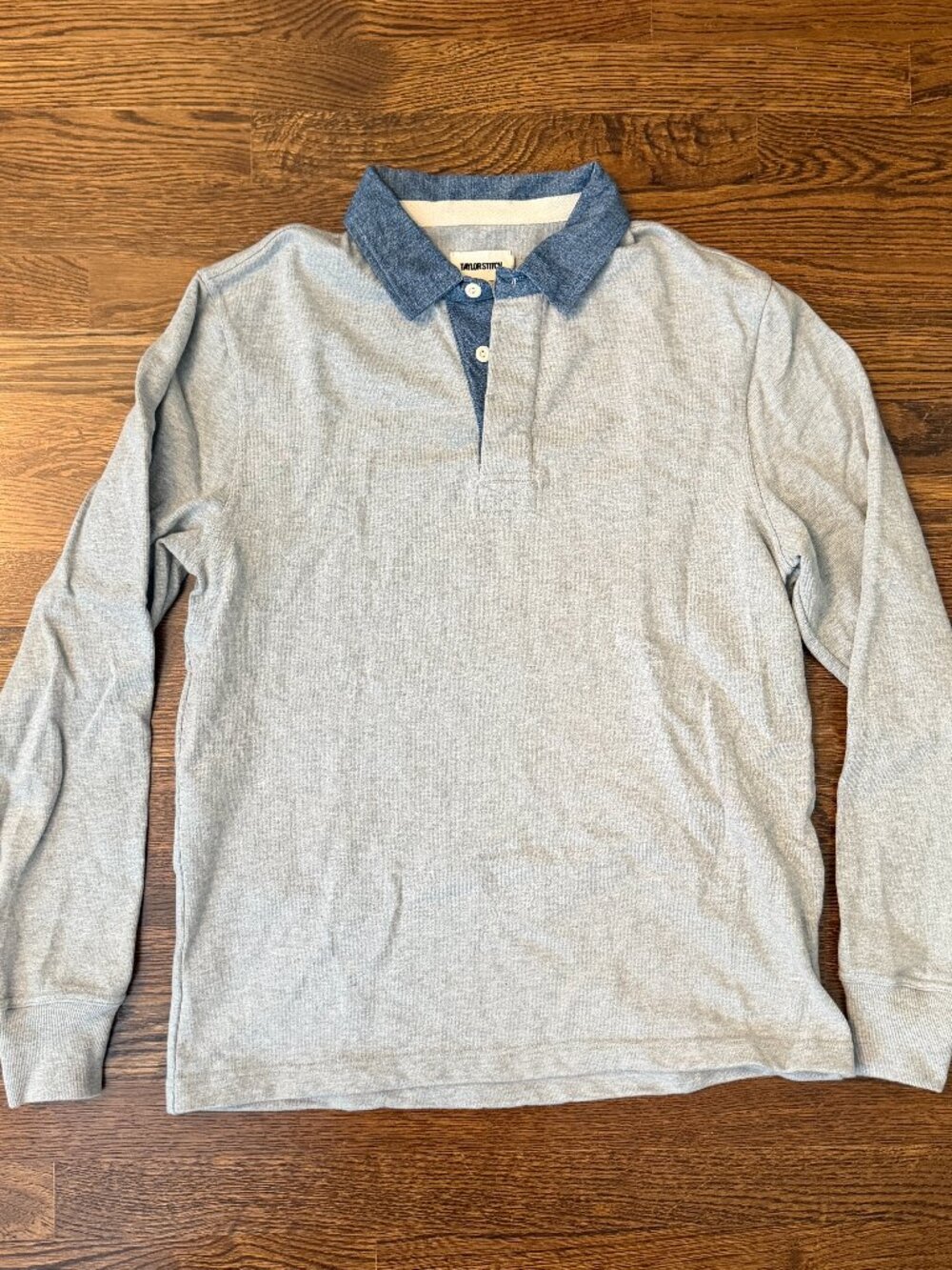 Taylor Stitch The Rugby Shirt, Small 38, Heather Grey
